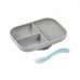 Набор посуды Beaba Set Repas Silicone Avec Ventouse (тарелка и ложка)