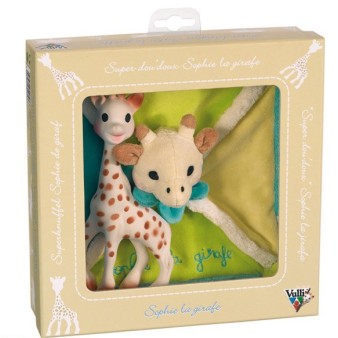 Прорезыватель Vulli Sophie la girafe Жирафик Софи с салфеткой